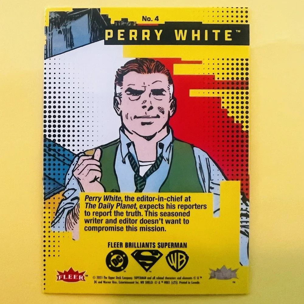 2025‎ Upper Deck Fleer Brilliants Superman Perry White #4 Base DC
